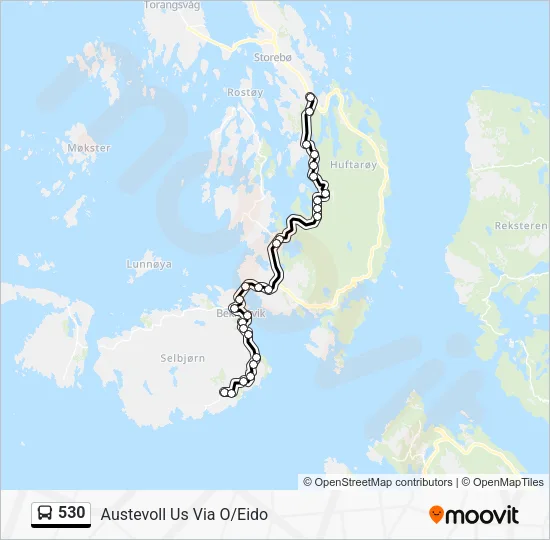 530 Bus Line Map