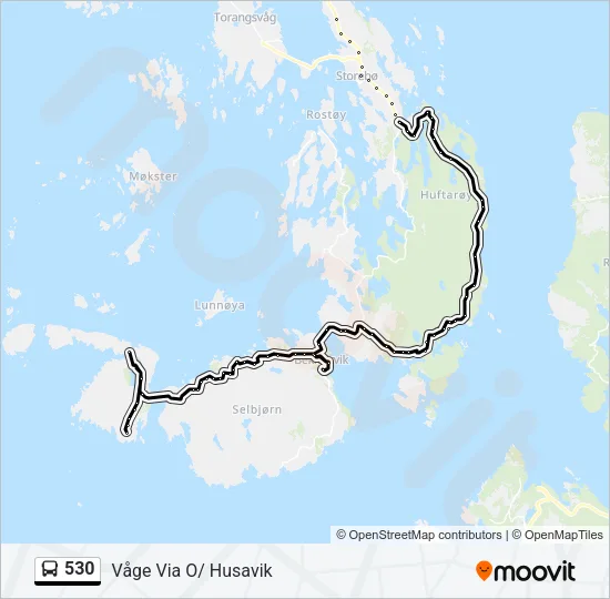 530 Bus Line Map