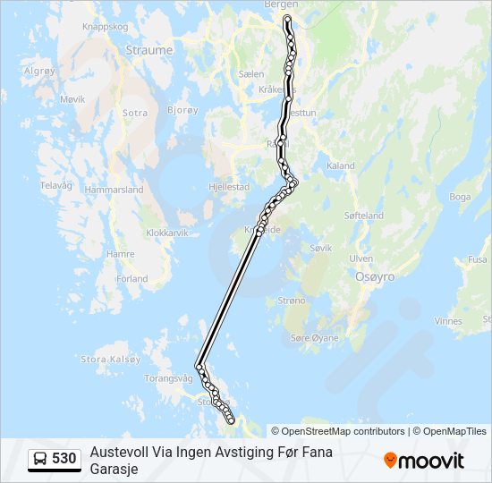 530 Bus Line Map