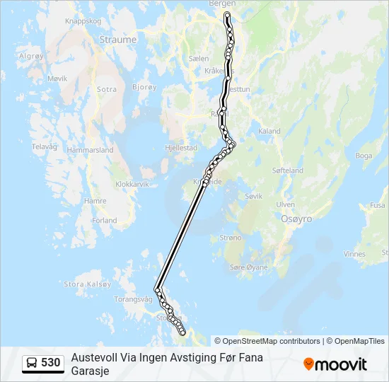 530 Bus Line Map