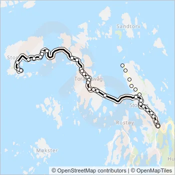 532 Bus Line Map