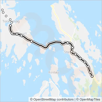 532 Bus Line Map