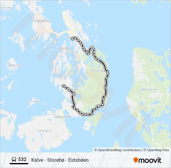 532 Bus Line Map