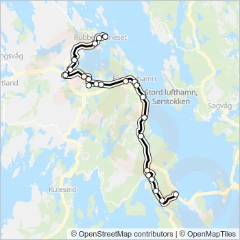 554 Bus Line Map
