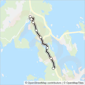 554 Bus Line Map