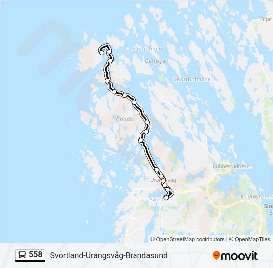 558 Bus Line Map