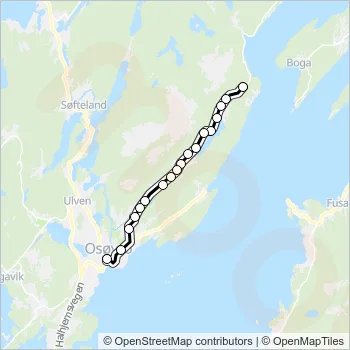 606 Bus Line Map