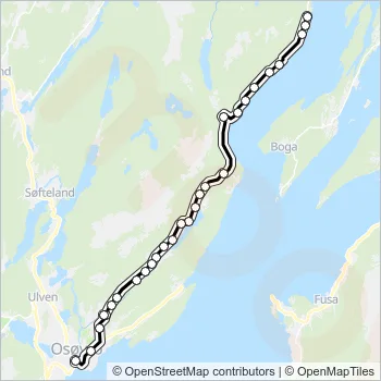606 Bus Line Map