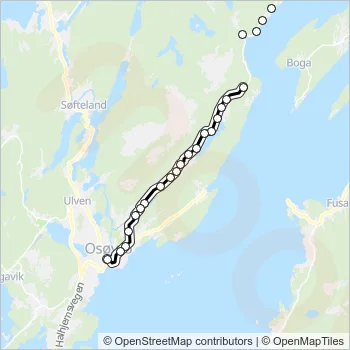 606 Bus Line Map