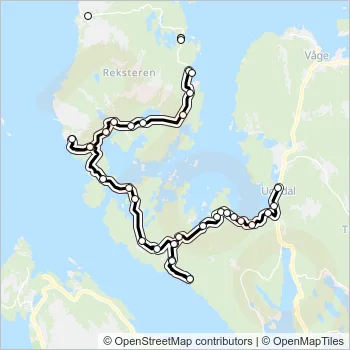 653 Bus Line Map