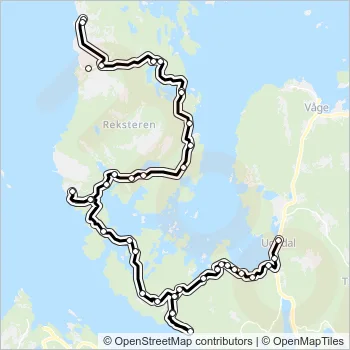 653 Bus Line Map