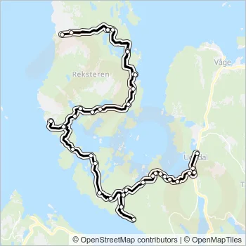 653 Bus Line Map