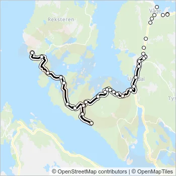 653 Bus Line Map