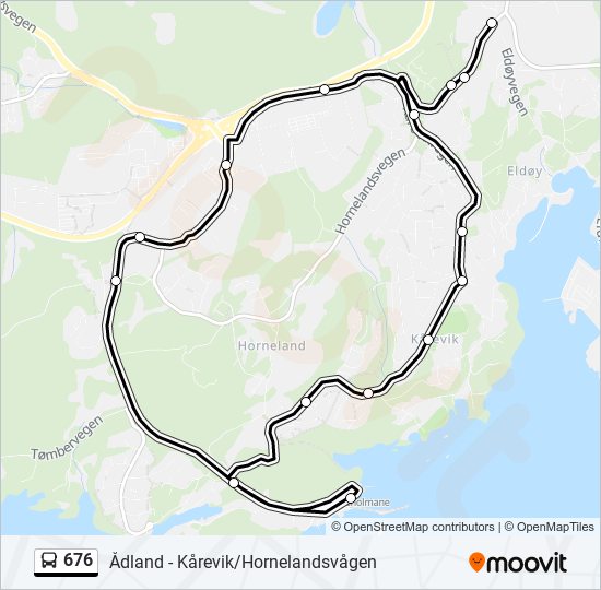 676 bus Line Map