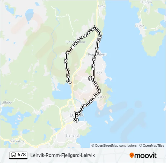 678 Bus Line Map