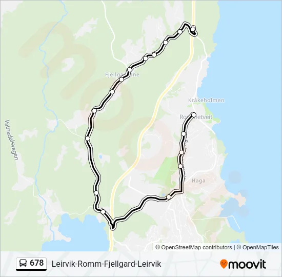 678 Bus Line Map