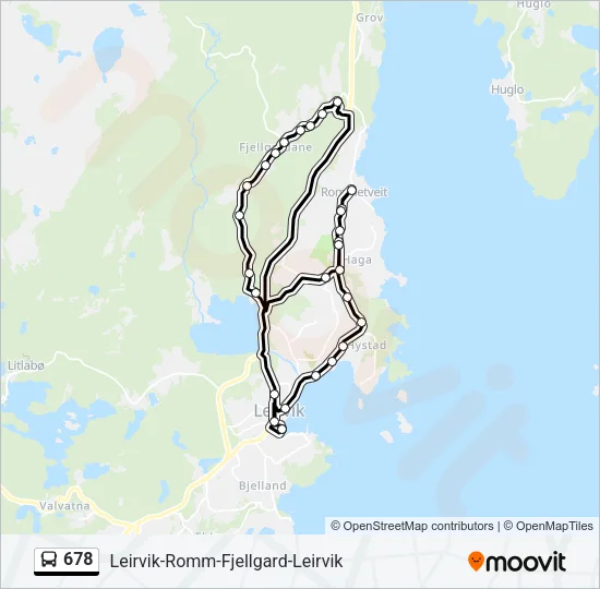 678 Bus Line Map
