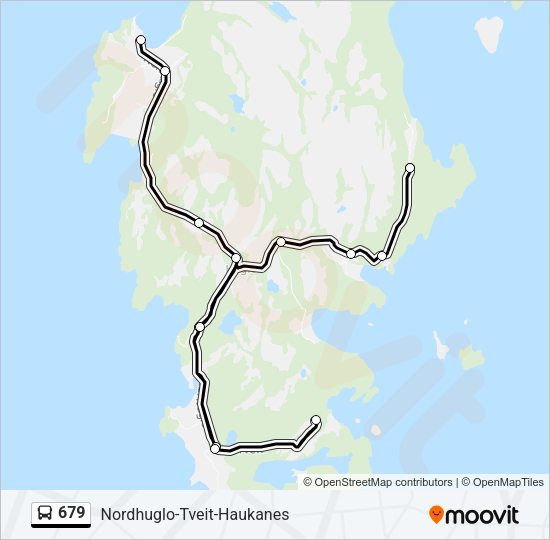 679 Bus Line Map