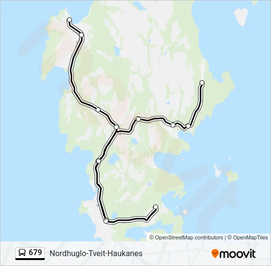679 Bus Line Map