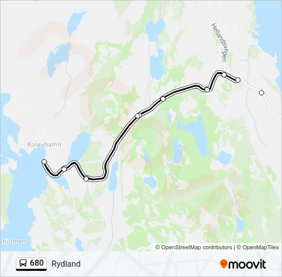 680 Bus Line Map