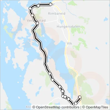 680 Bus Line Map