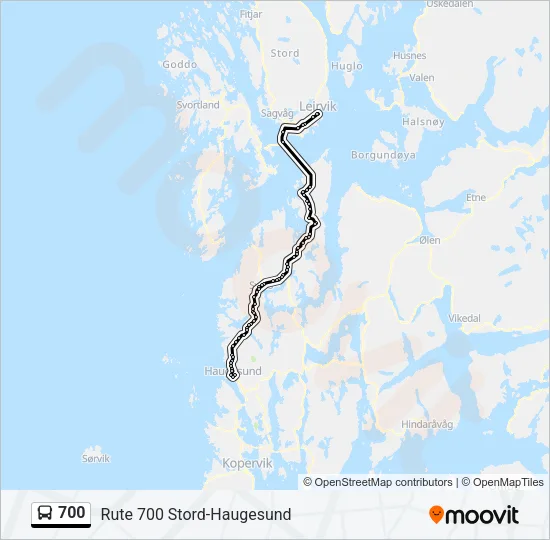 700 Bus Line Map