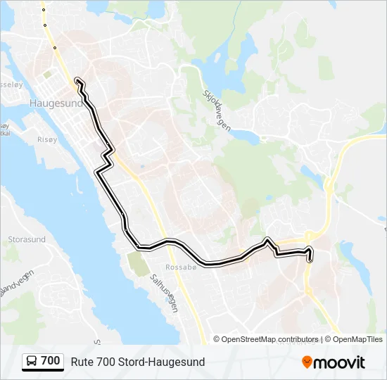700 Bus Line Map