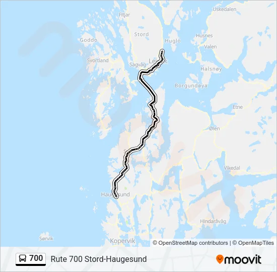 700 Bus Line Map