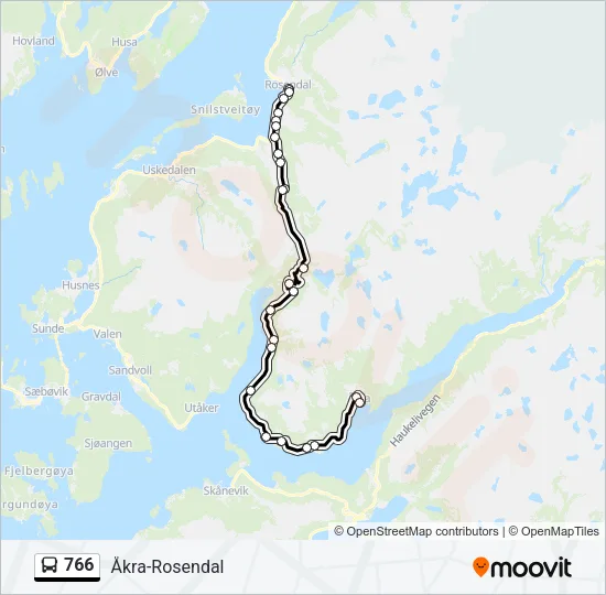 766 Bus Line Map