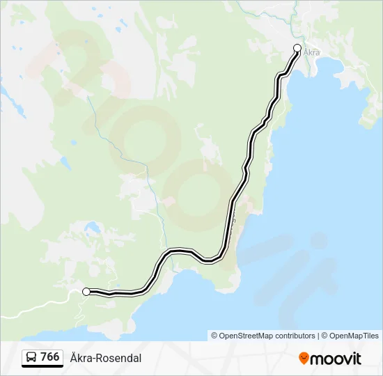 766 Bus Line Map