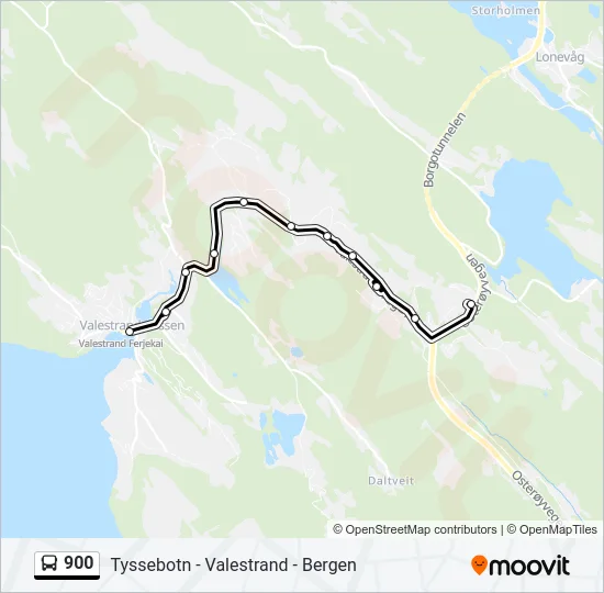 900 Bus Line Map