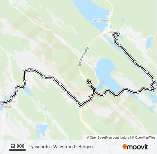 900 Bus Line Map