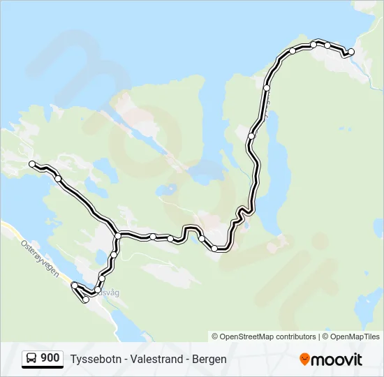 900 Bus Line Map