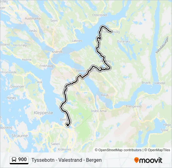 900 Bus Line Map