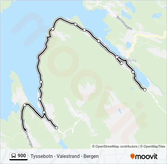 900 Bus Line Map
