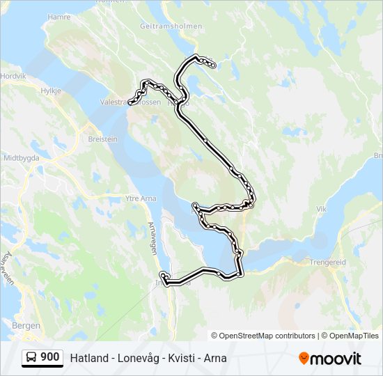 900 Bus Line Map