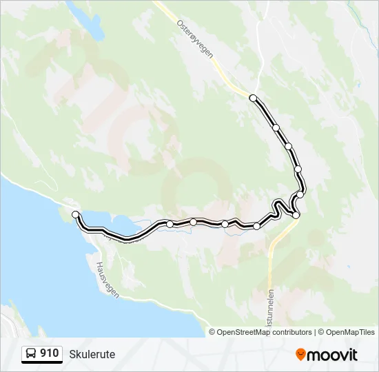 910 Bus Line Map