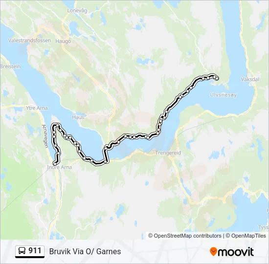911 Bus Line Map