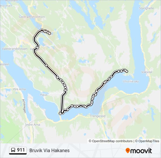 911 Bus Line Map