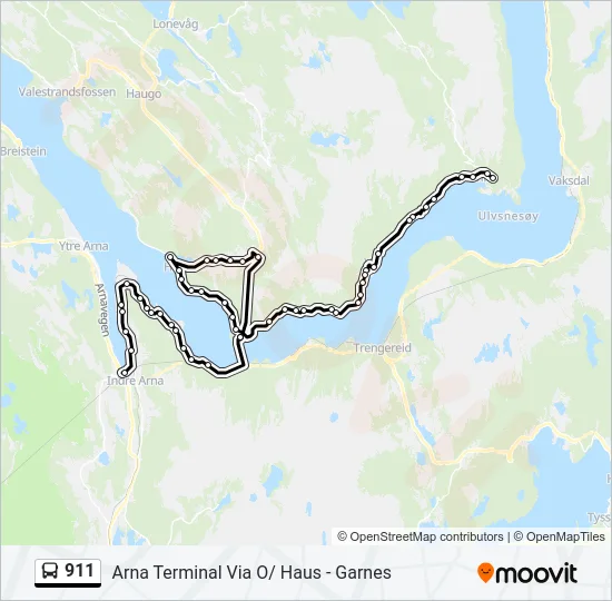911 Bus Line Map