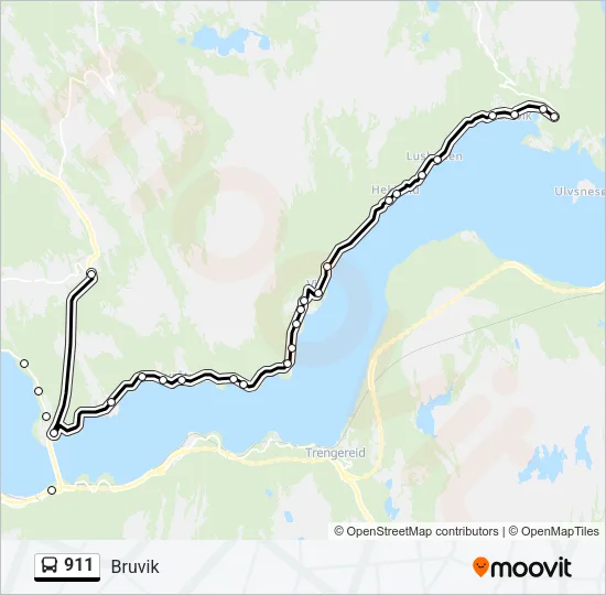 911 Bus Line Map