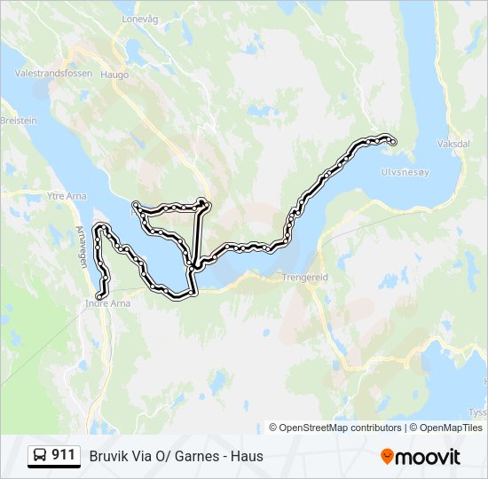 911 Bus Line Map