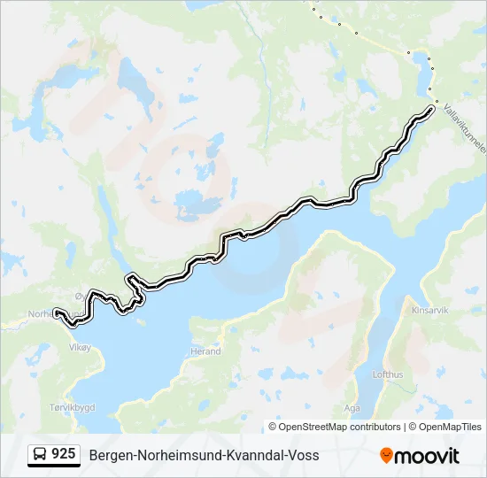 925 Bus Line Map