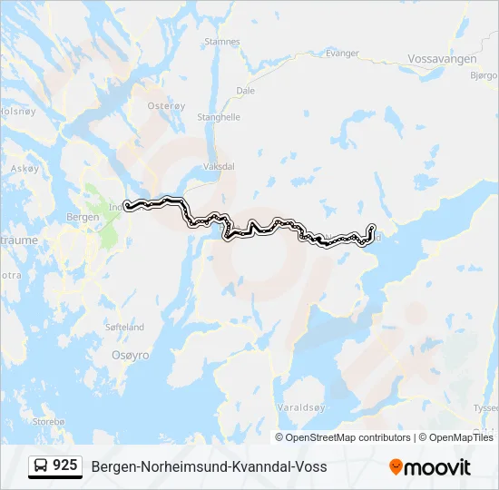 925 Bus Line Map