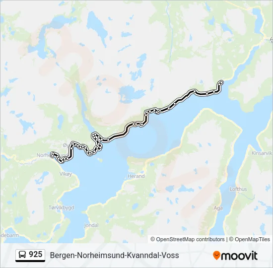 925 Bus Line Map