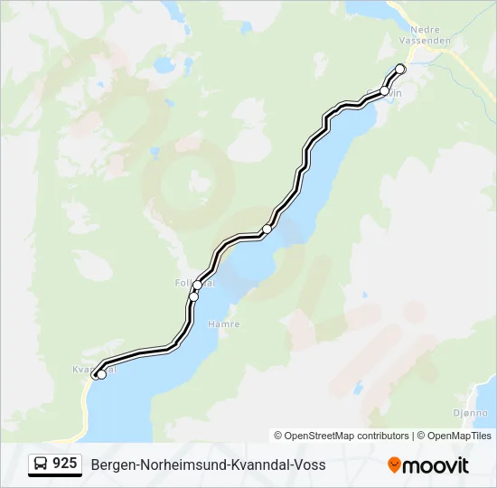 925 Bus Line Map