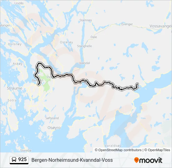 925 Bus Line Map