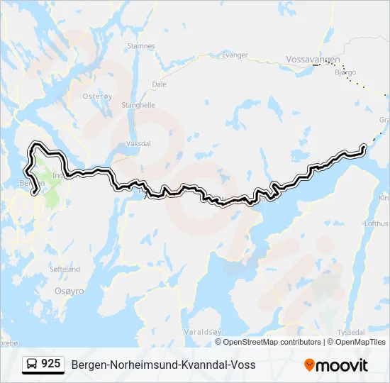 925 Bus Line Map