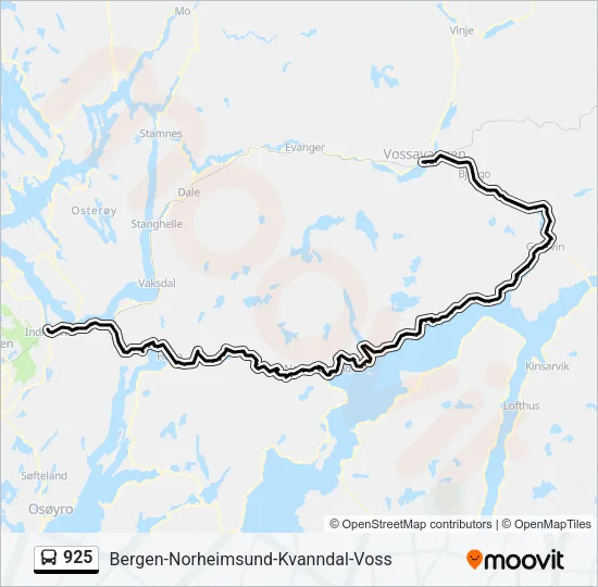 925 Bus Line Map