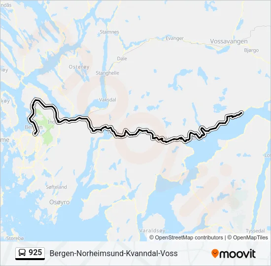 925 Bus Line Map